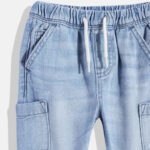 Boys Regular Fit Pure Cotton Cargo Jeans