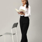 Black Tencel Fabric Formal Trousers