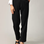 Black Tencel Fabric Formal Trousers