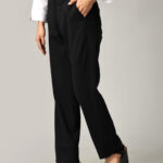 Black Tencel Fabric Formal Trousers