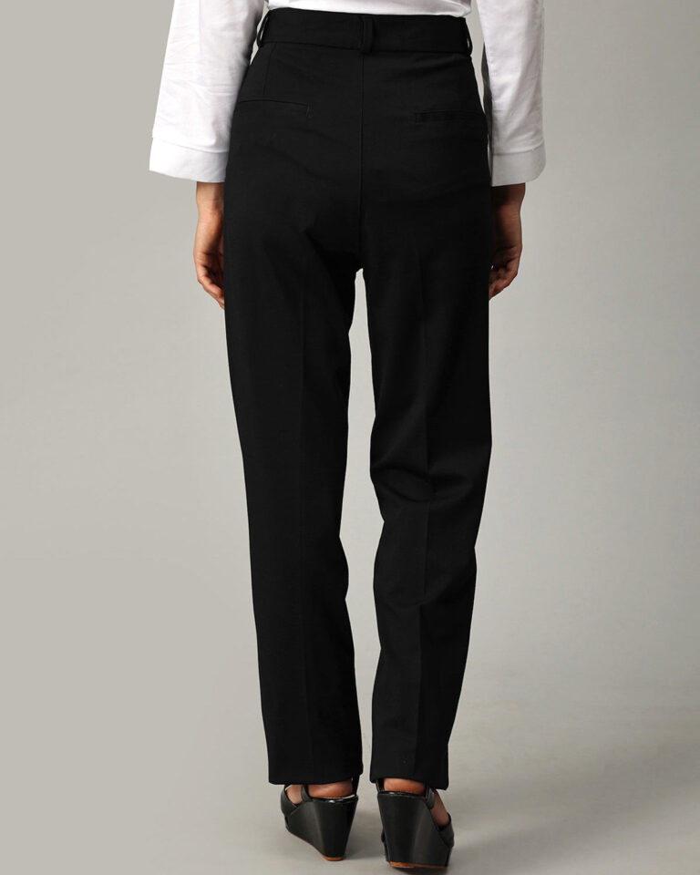 Black Tencel Fabric Formal Trousers