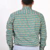 Sea Green Jaipuri Full Sleeve Printed Shirt for Men