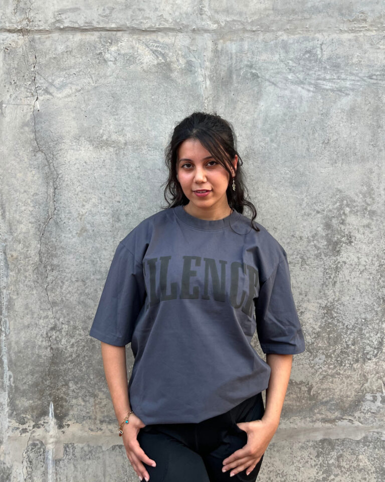 dark grey oversized shirt