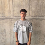 Grey Short-Sleeved Oversized T-shirt