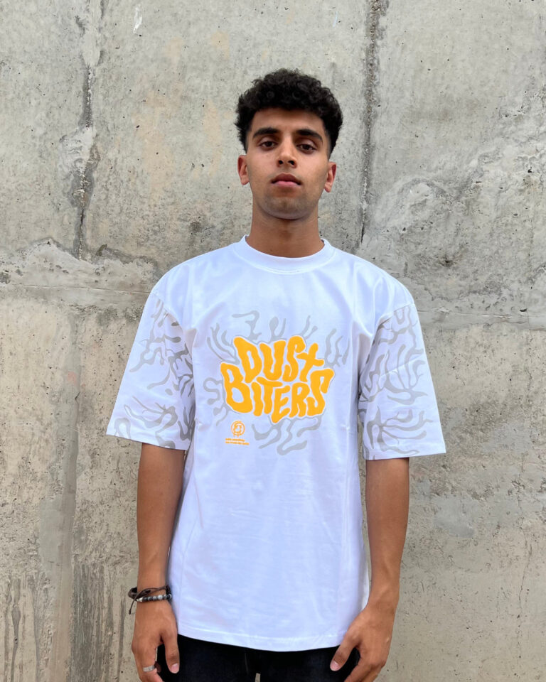 Dust Biters White Oversized T-shirt