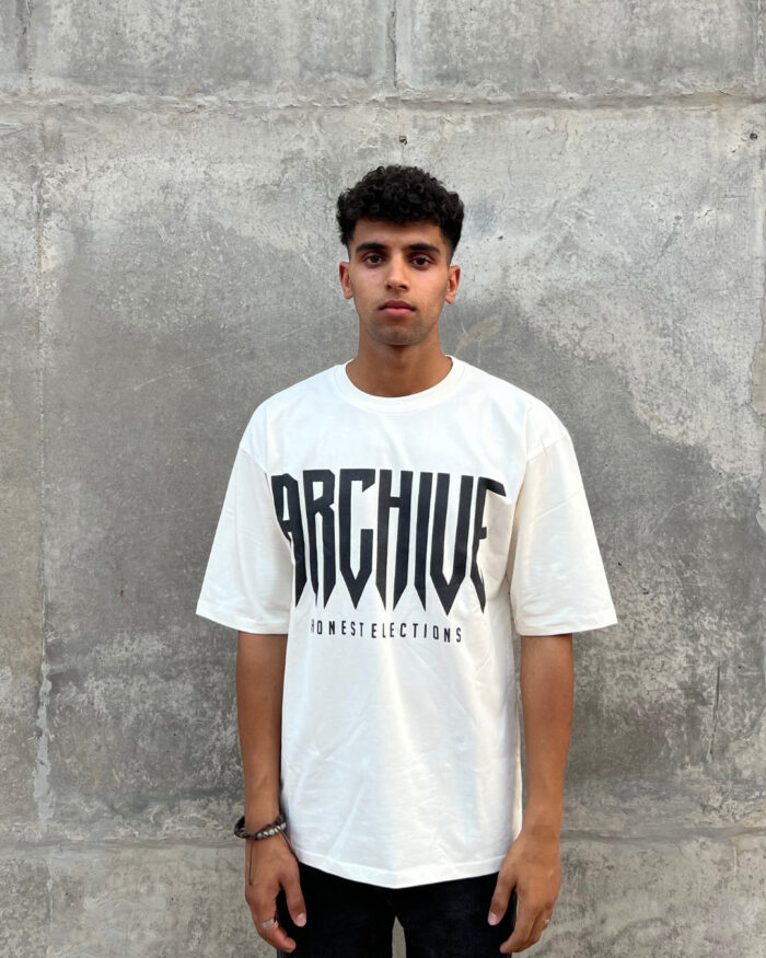 White Short-Sleeved, Oversized T-shirt