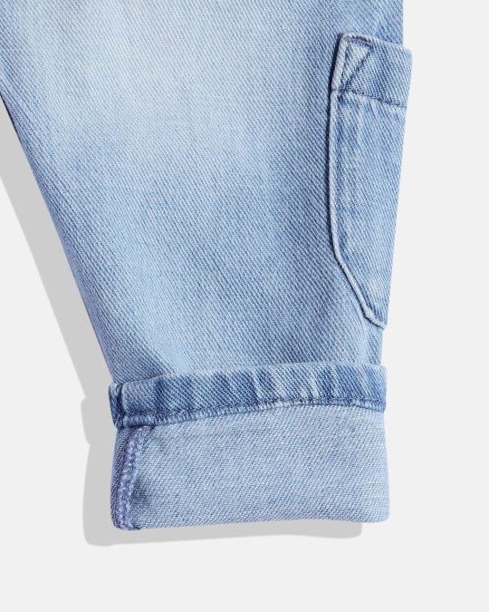 Boys Regular Fit Pure Cotton Cargo Jeans