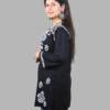 2_2f3027ef-bc7b-4eea-9f8a-be9fd334525a Women's Black Chikankari Short Kurti