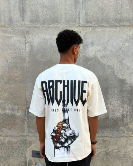 White Short-Sleeved, Oversized T-shirt