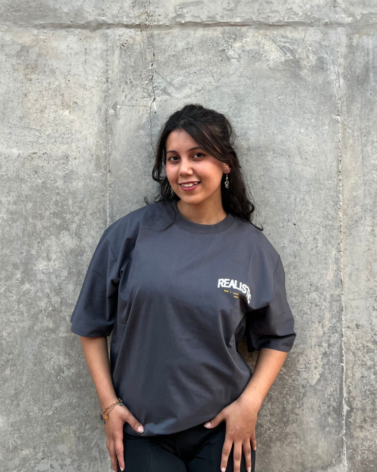 Grey Crew Neck Men's Oversized T-Shirt