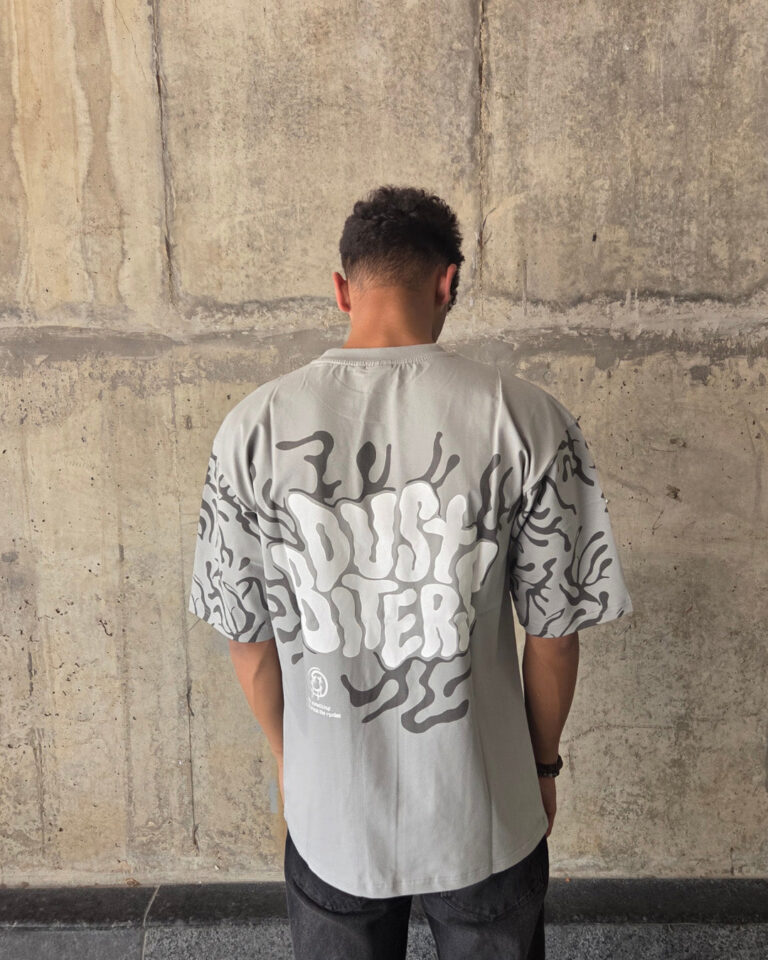 Grey Short-Sleeved Oversized T-shirt