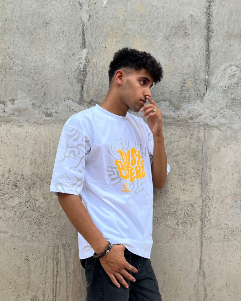 Dust Biters White Oversized T-shirt