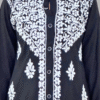 black embroidered chikankari kurta set for women_trooking fashions