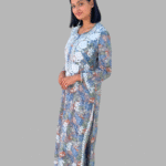 2 Piece floral chikankari long kurta trooking