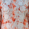 Orange Printed Chikankari Kurta Set Trooking