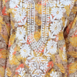 Yellow Chikankari Long Kurta Set 2 piece