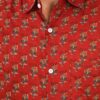 Rust Jaipuri Full Sleeve Printed Shirt for Men