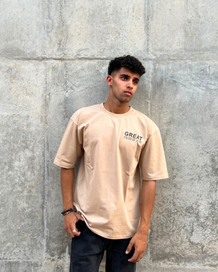 3_3fe00c3e-c1e1-4139-af5d-205affed1f11 Sand Short-Sleeved, Oversized T-shirt