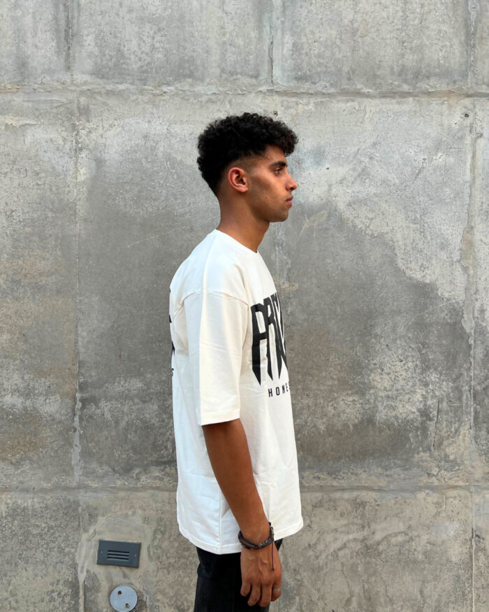 White Short-Sleeved, Oversized T-shirt