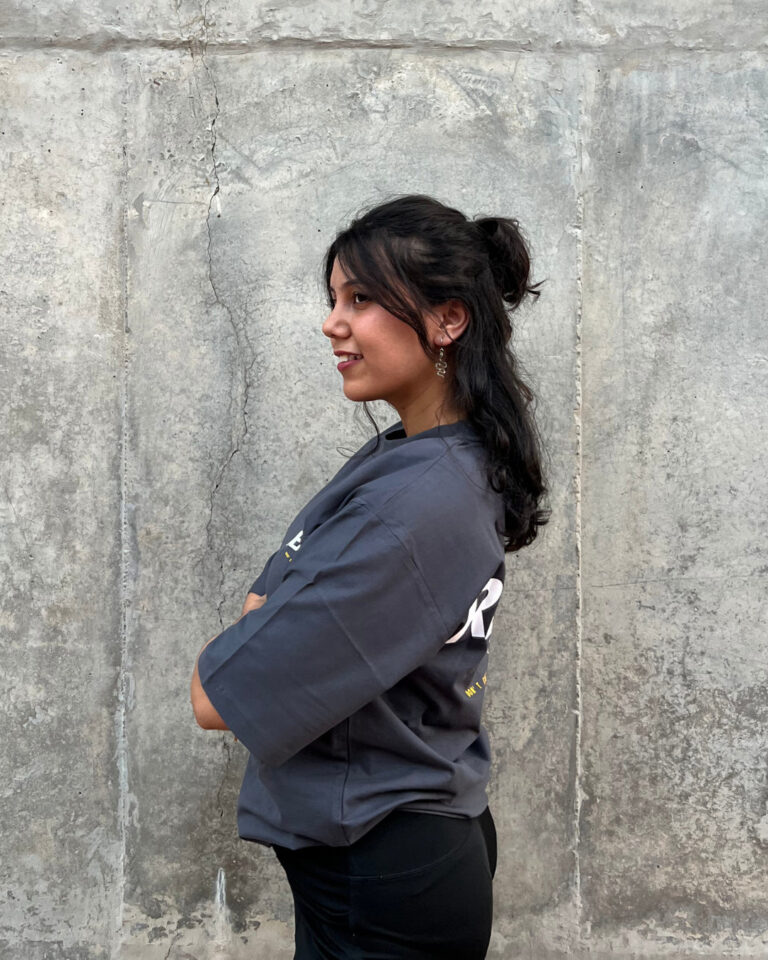 Grey Crew Neck Men's Oversized T-Shirt