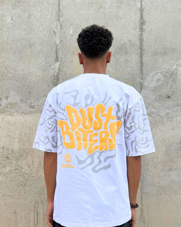 Dust Biters White Oversized T-shirt