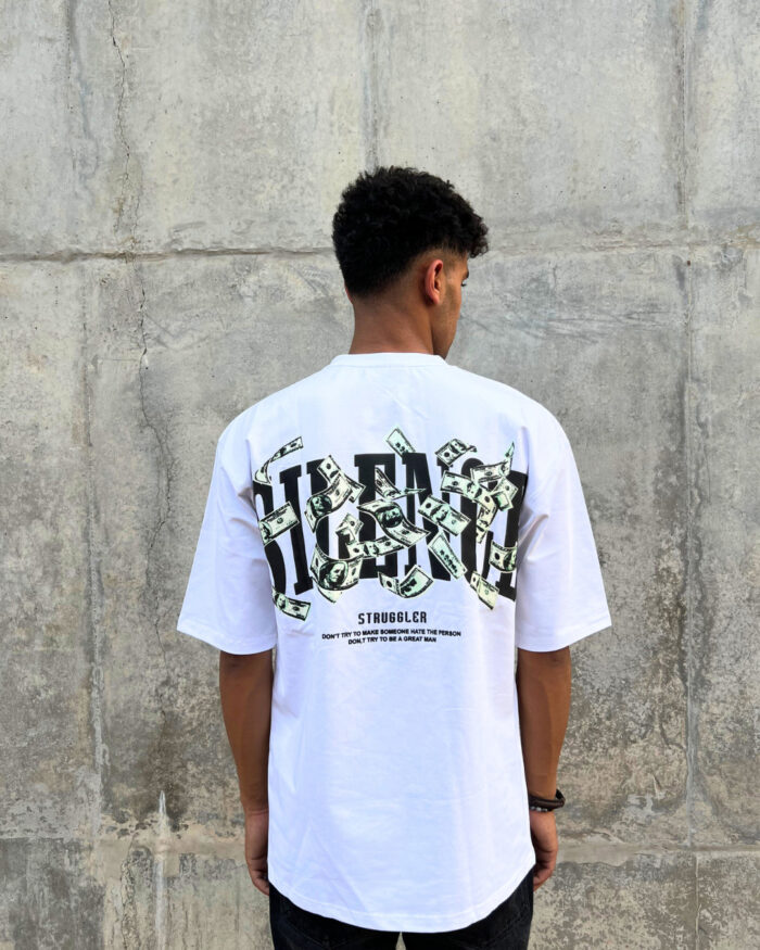 4_67d29b02-9247-4b60-8290-f2bbefab6b80 White Short-Sleeved, Oversized T-shirt