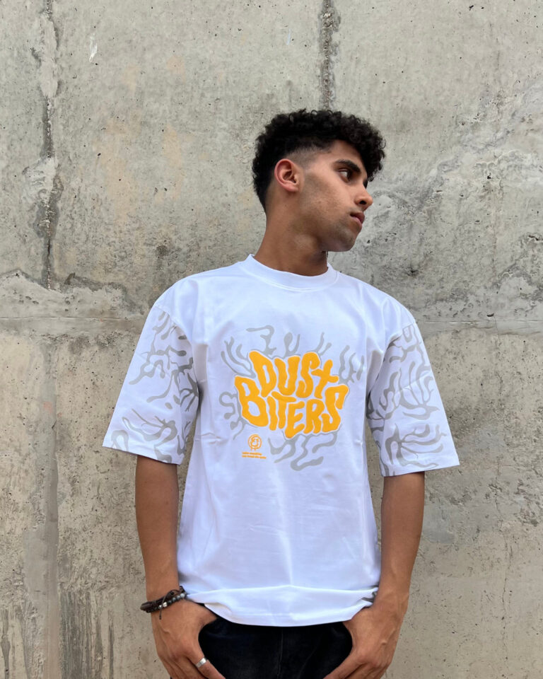 Dust Biters White Oversized T-shirt