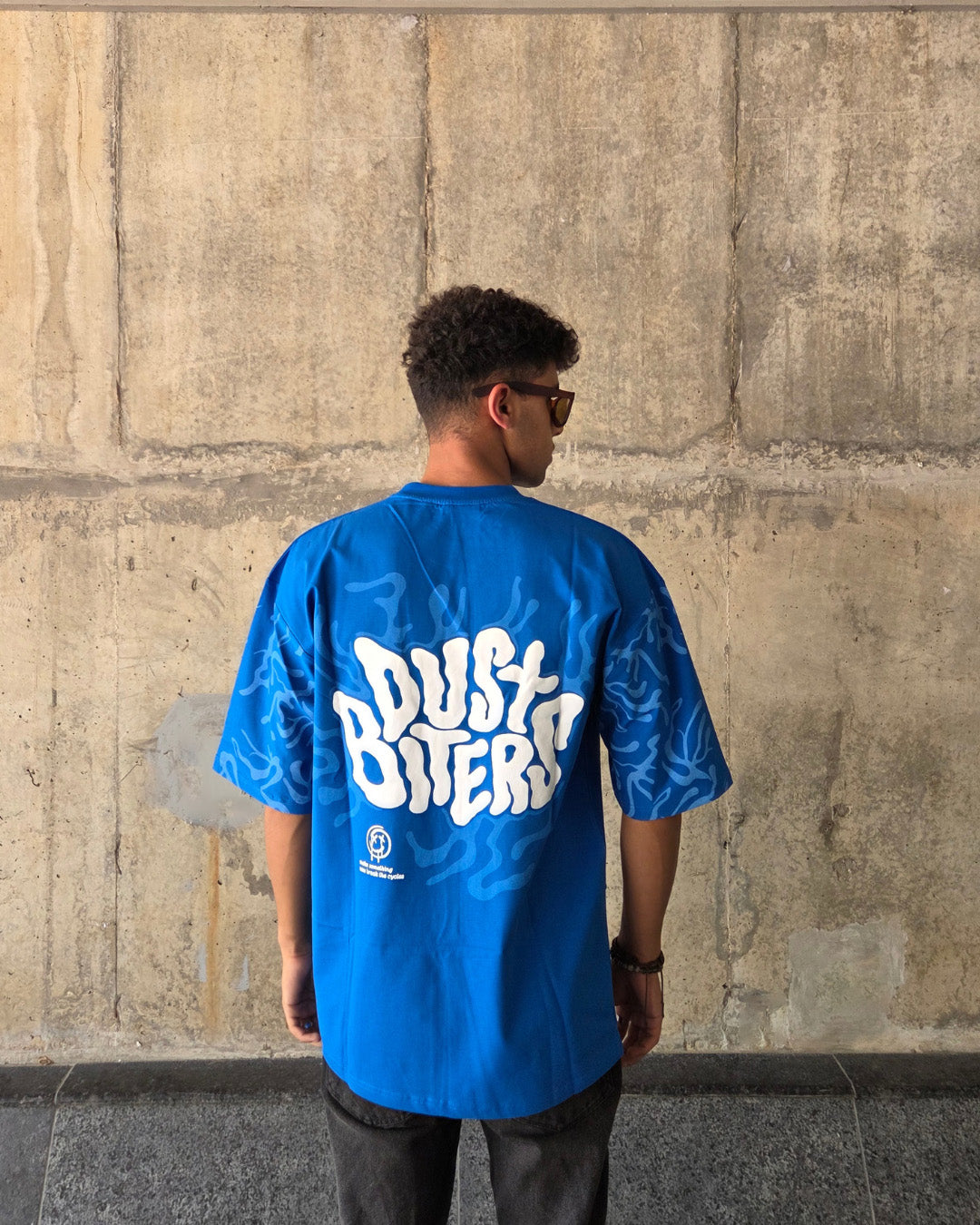 Dust Biters Dark Blue Oversized T-shirt