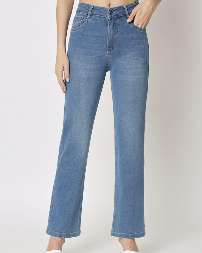 Women's High Rise Regular Straight Fit