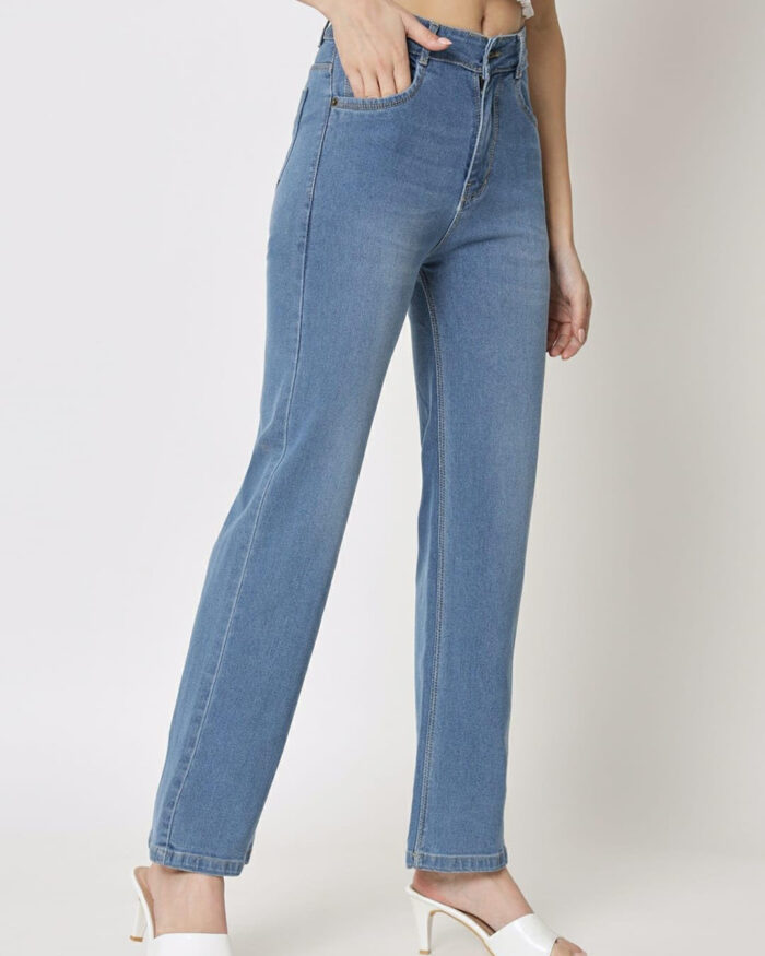 Women's High Rise Regular Straight Fit