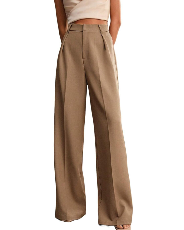 Girls Straight Fit Sloane Tailored Pant Beige