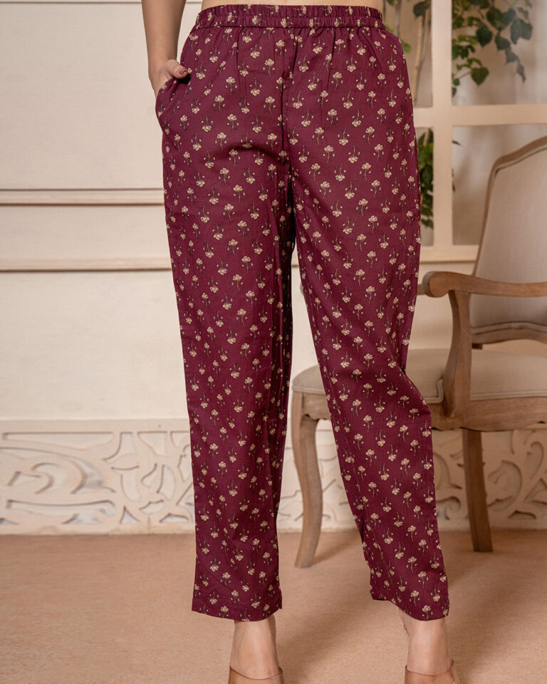 Burgundy Anarkali 3 Pcs suit With Matching Sequence Embroidery