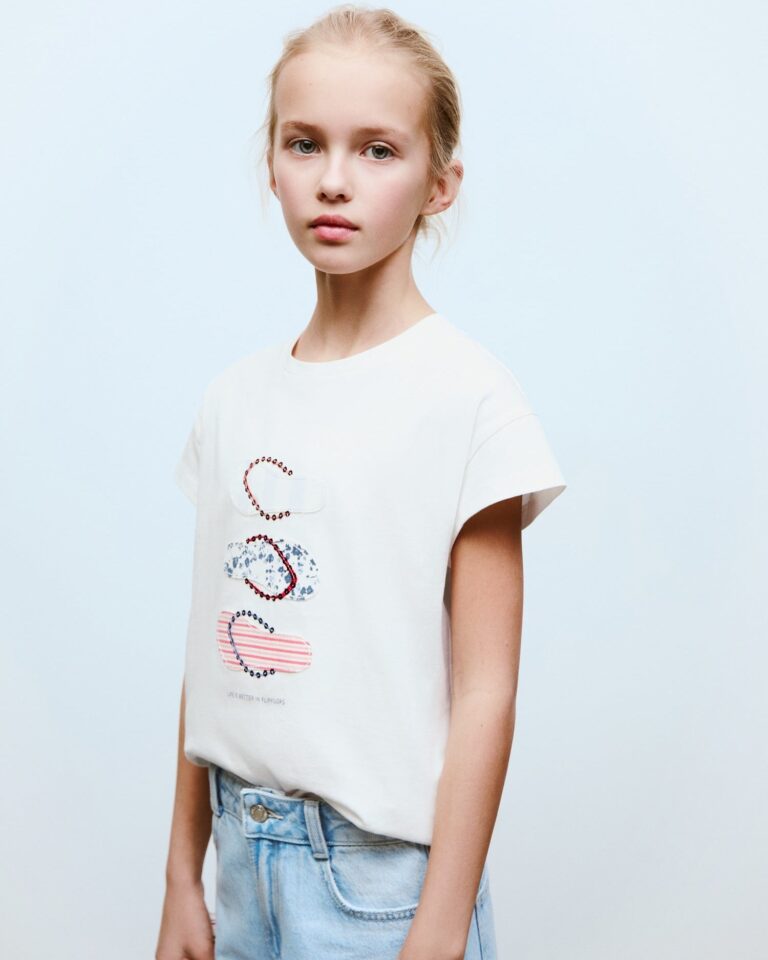 Kid's  White 2 Way Lycra Crop T-shirt Top