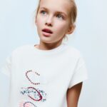 Kid's  White 2 Way Lycra Crop T-shirt Top
