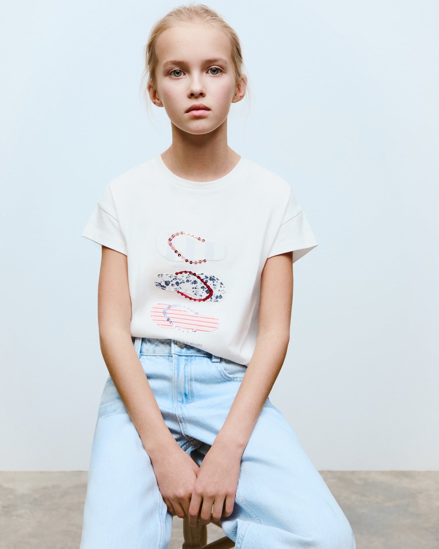 Kid's  White 2 Way Lycra Crop T-shirt Top