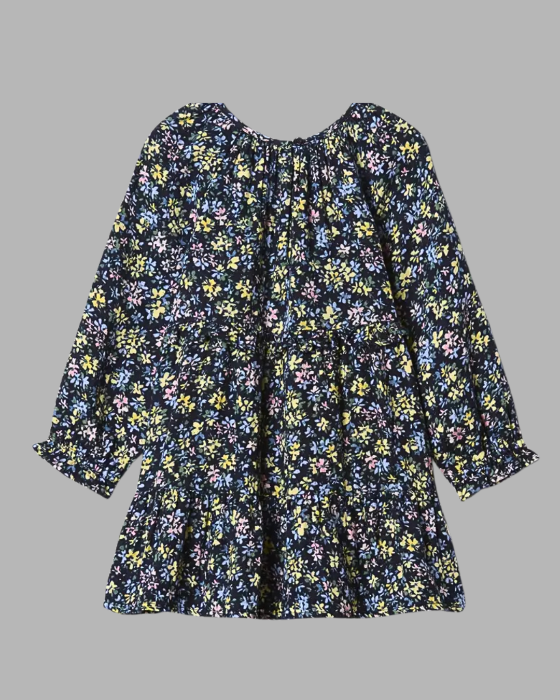 Allover Print Long Dress