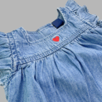 Baby Ruffeled Denim Dress