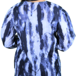 Women Black Melino Print Queen Collar Shirt