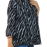 Light Yellow Safari Print Floral Print Tunic Top