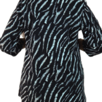 Light Yellow Safari Print Floral Print Tunic Top