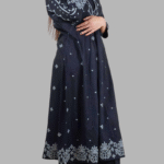 Black_V_Neck_2_Pcs_Anarkali_Kurta_Set_11 Black V Neck 2 Pcs Anarkali Kurta Set