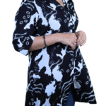 Black_V_Neck_Glam_Print_Long_Top_2 black v neck top_trooking