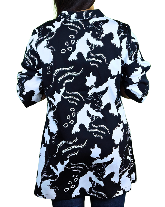 Black_V_Neck_Glam_Print_Long_Top_3 black v neck top_trooking