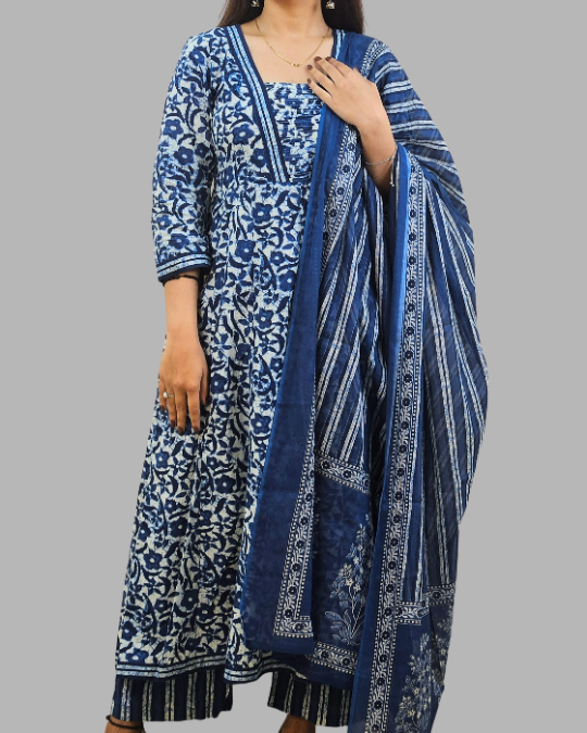 Blue_Anarkali_3_Pcs_Kurta_Set_11 Blue Anarkali 3 Pcs Kurta Set