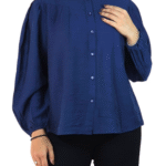 Blue Plain A Line Top