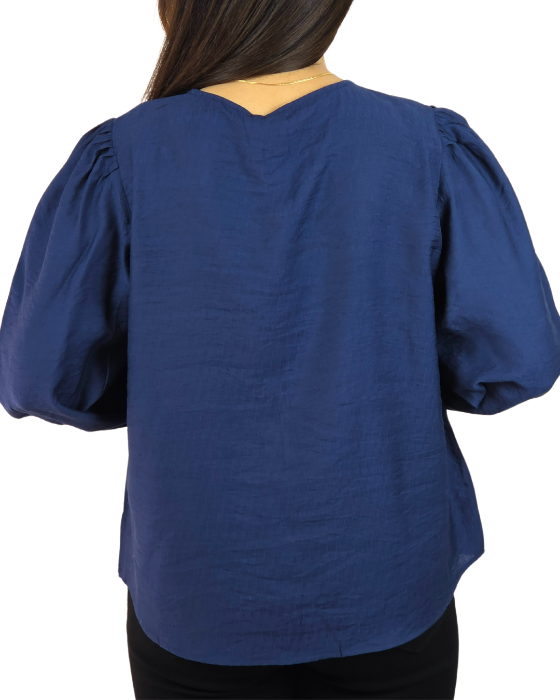 Blue Plain A Line Top