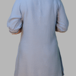 Blue Round Neck Tunic Top