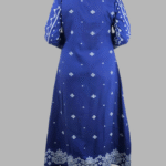 Blue_V_Neck_2_Pcs_Anarkali_Kurta_Set_6 Blue V Neck 2 Pcs Anarkali Kurta Set