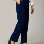 Blue Tencel Fabric Formal Trousers