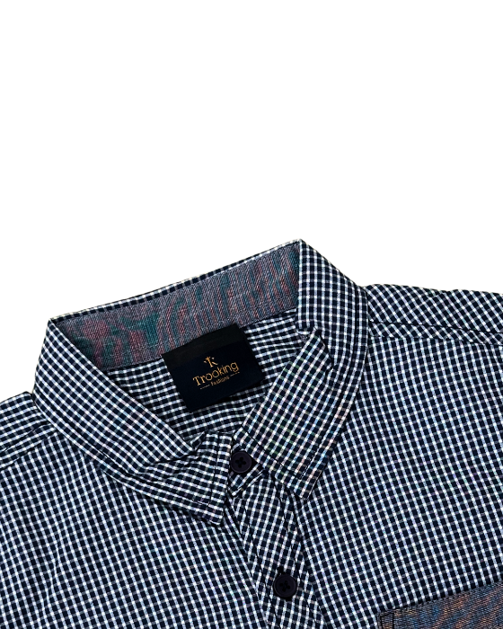 Boy's Black Checks Shirt